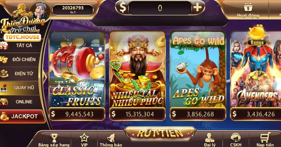 Game Nổ hũ (Slots) trên OKFUN app